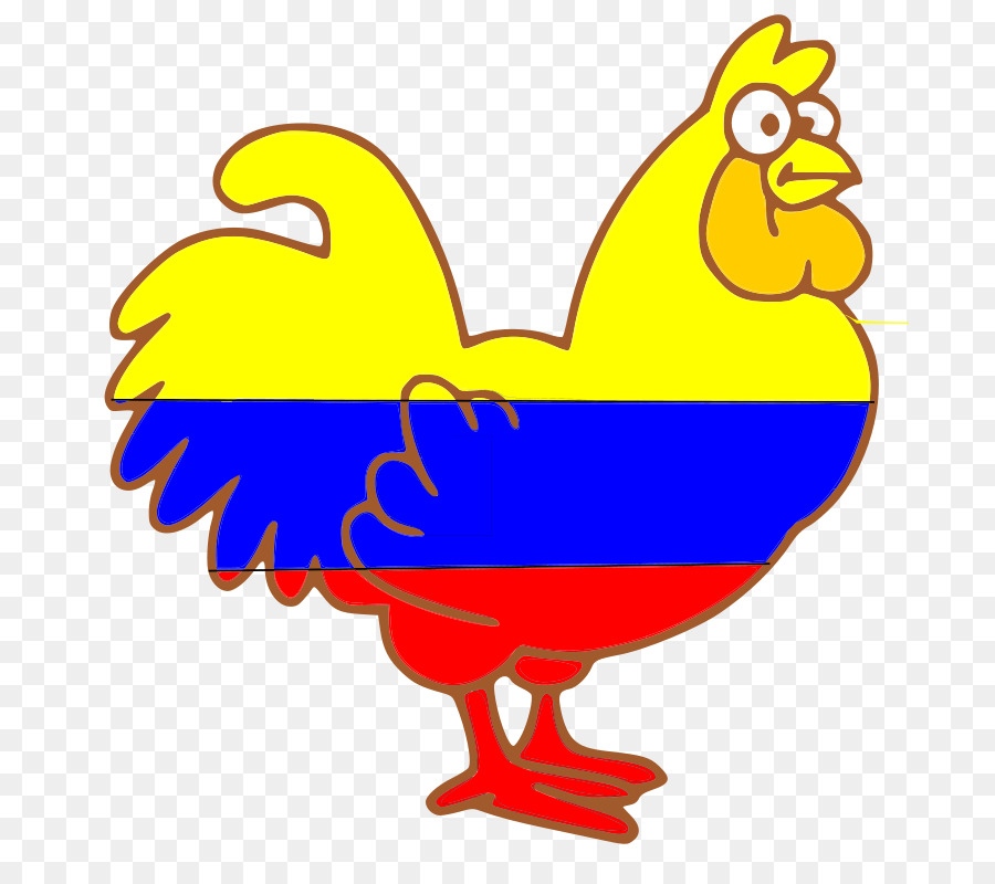 Coq Drapeau Colombien，Coq PNG