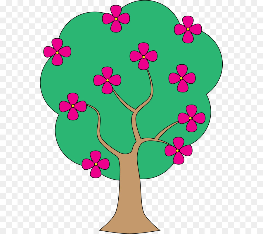 Arbre，Fleur PNG