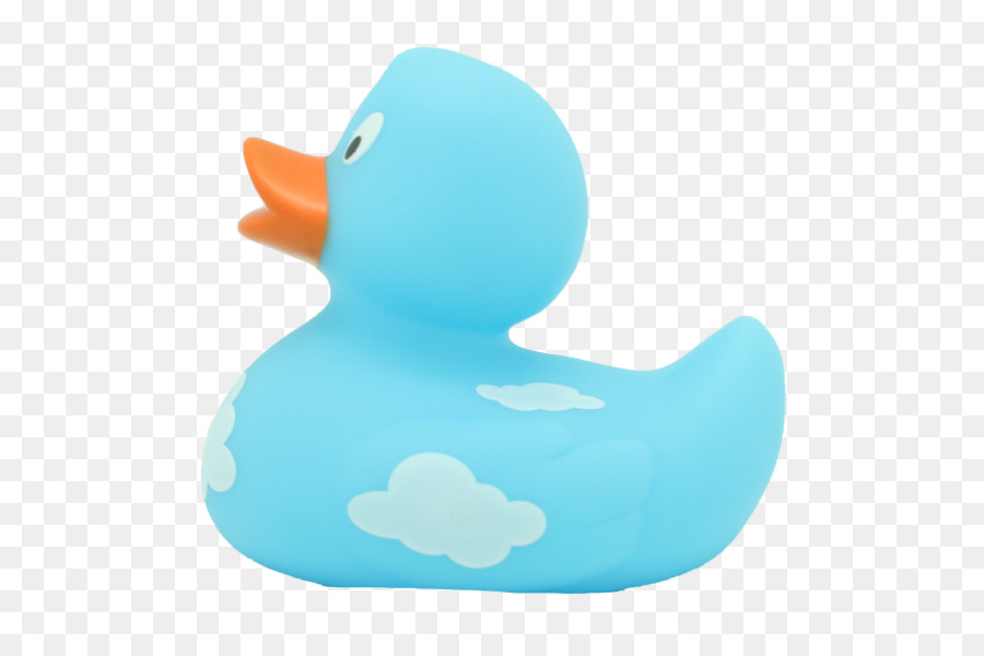 Canard En Caoutchouc Bleu，Bain PNG