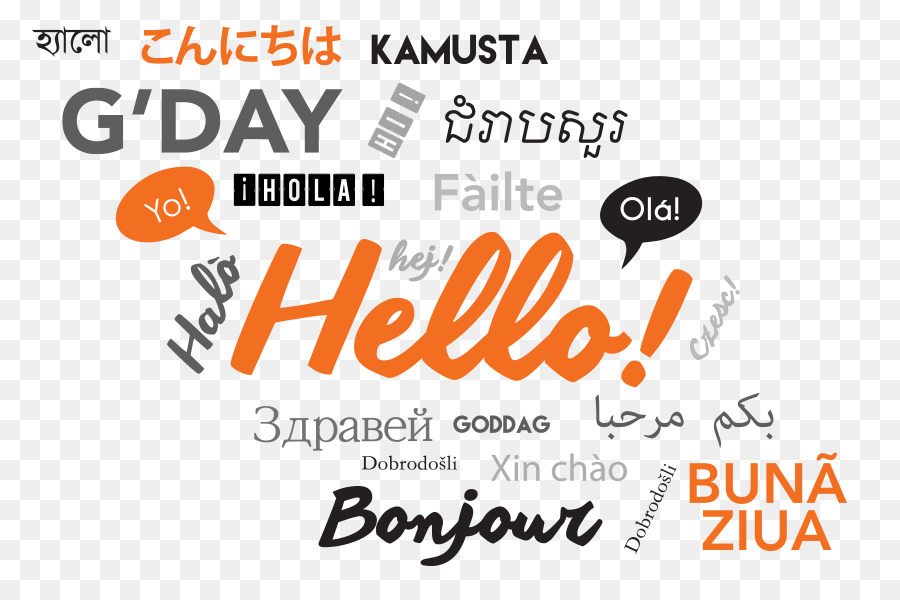 Bonjour En Plusieurs Langues，Salutation PNG