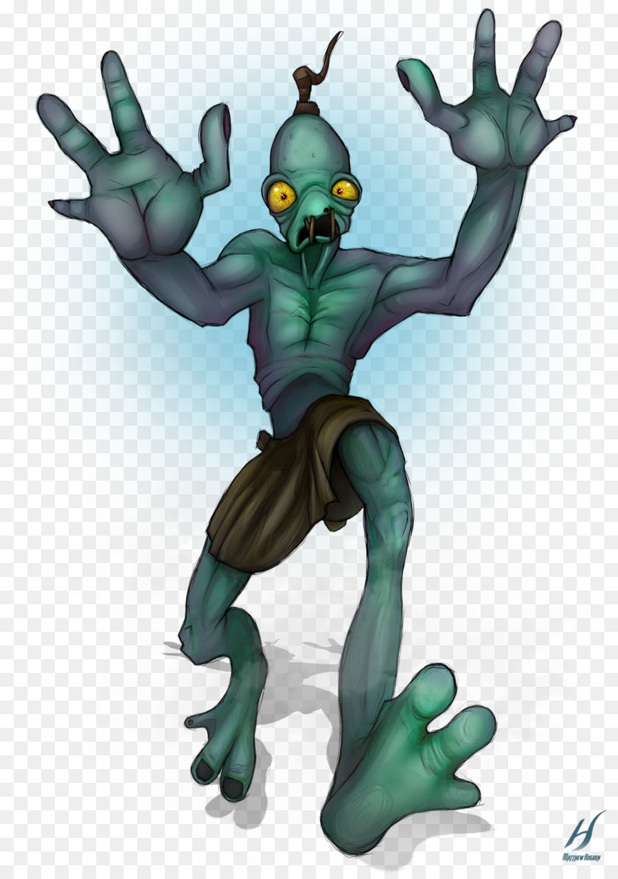 Oddysee De Oddworld Abe，Deviantart PNG