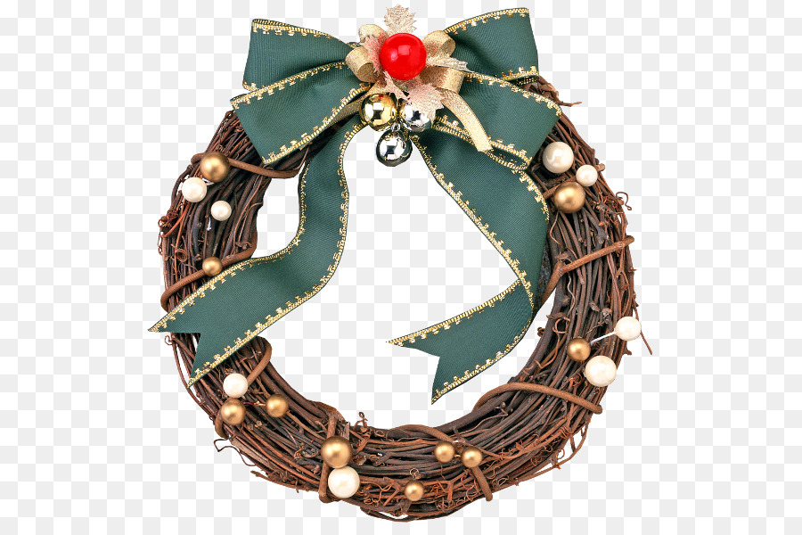 Couronne De Noël，Arc Vert PNG