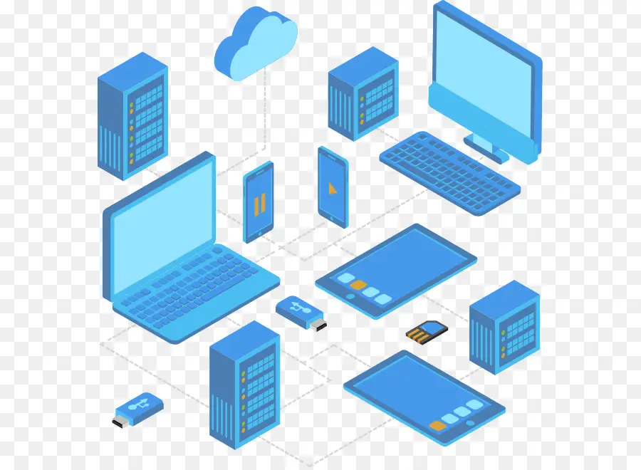 Diagramme De Réseau，Ordinateurs PNG