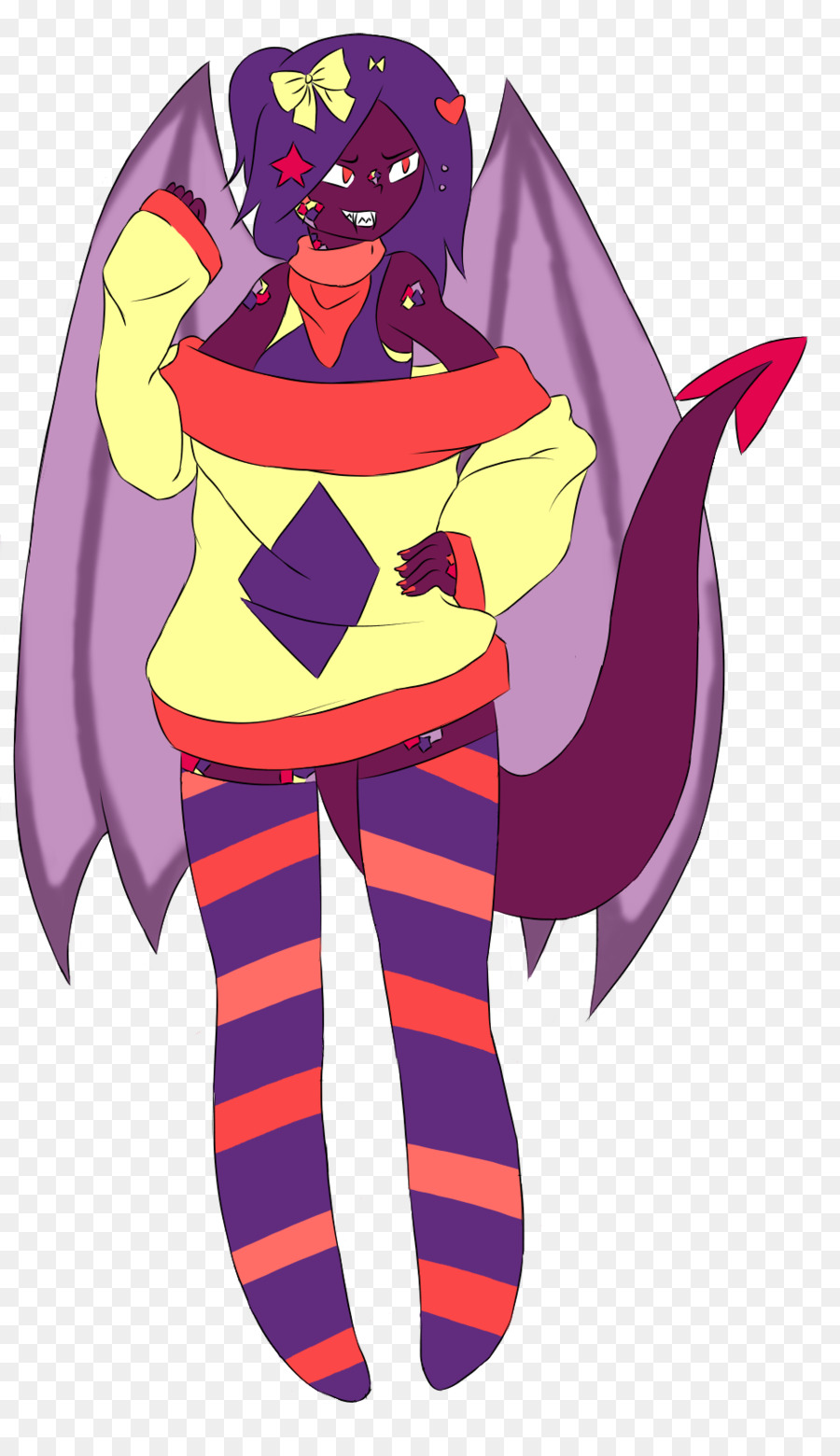 Démon，Violet PNG