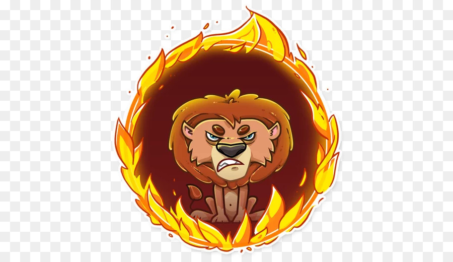 Lion En Colère，Feu PNG