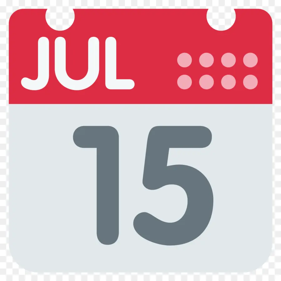 Calendrier Du 15 Juillet，Date PNG