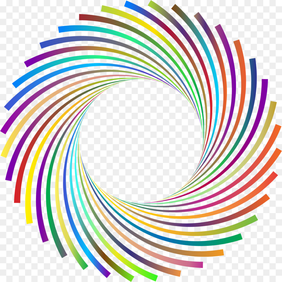 Spirale Colorée，Modèle PNG