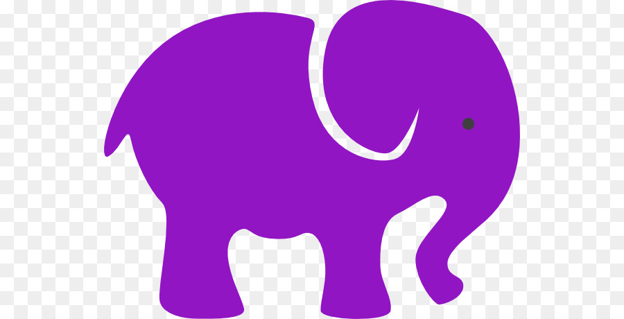 L éléphant，Violet PNG