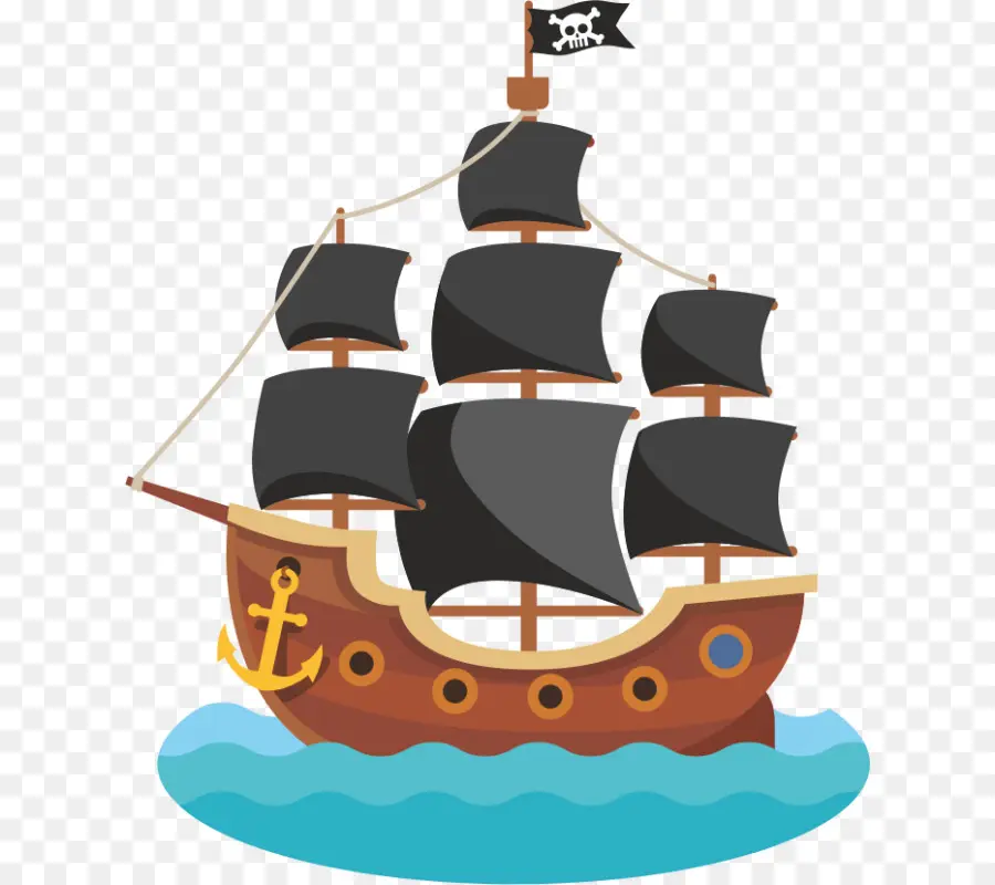 Bateau Pirate，Voiles PNG