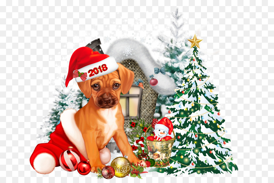 Chiot De Noël，Chien PNG