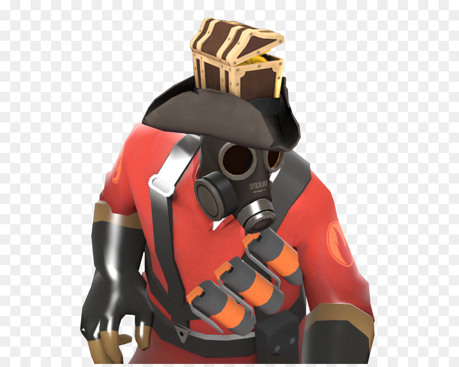 Personnage Pyro Rouge，Masque à Gaz PNG