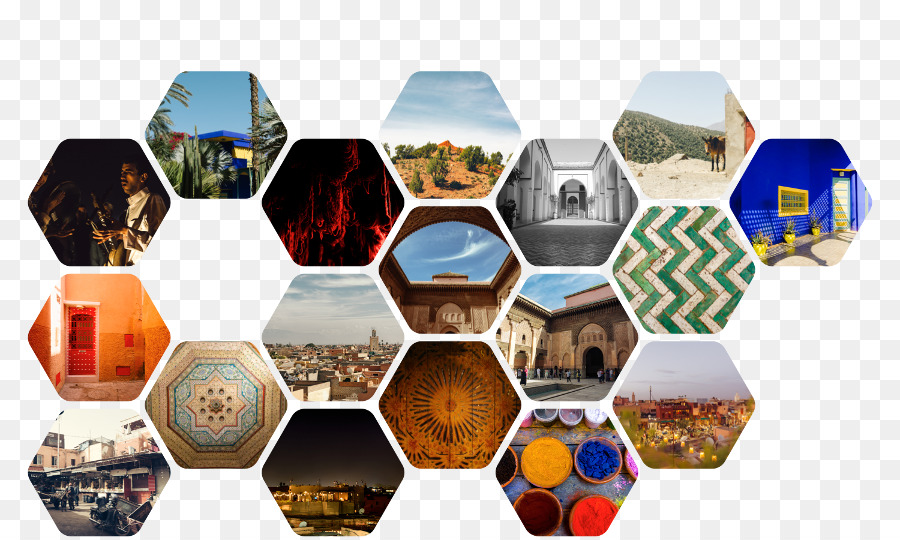 Collage De Photos Hexagonales，Des Photos PNG