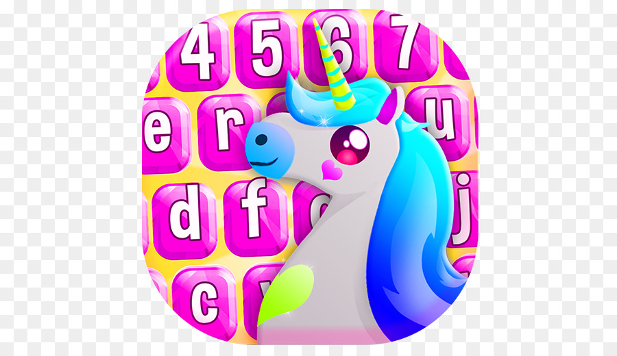 Clavier Licorne，Coloré PNG