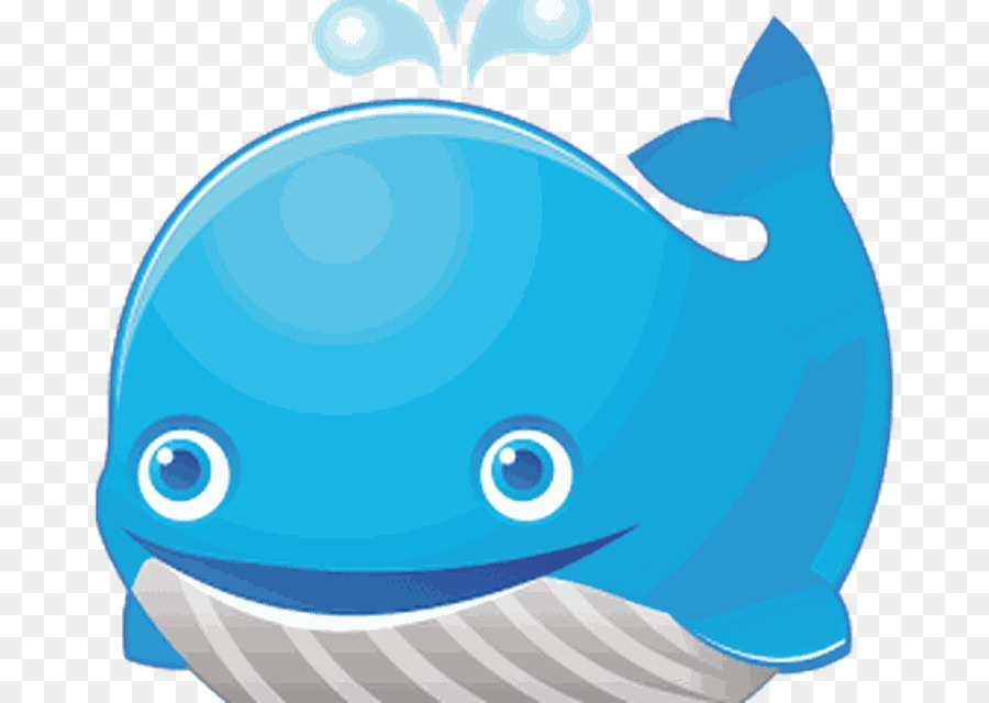 Baleine De Dessin Animé，Bleu PNG