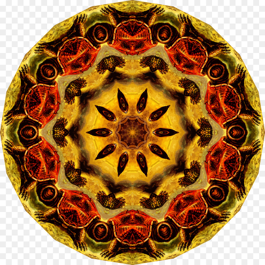 Mandala Coloré，Modèle PNG