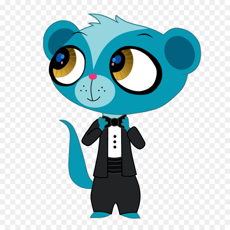 Animal De Dessin Animé Bleu，Mignon PNG