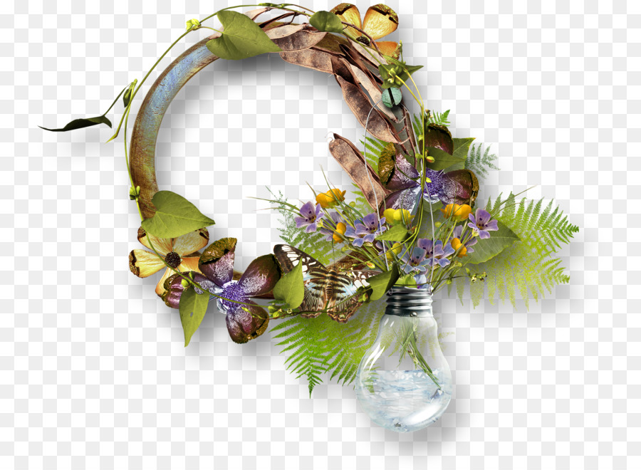 Couronne Florale，Fleurs PNG