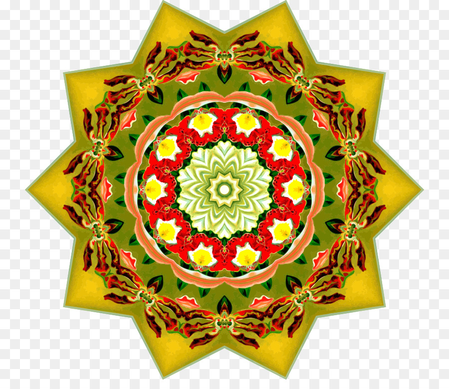 Mandala Coloré，Modèle PNG