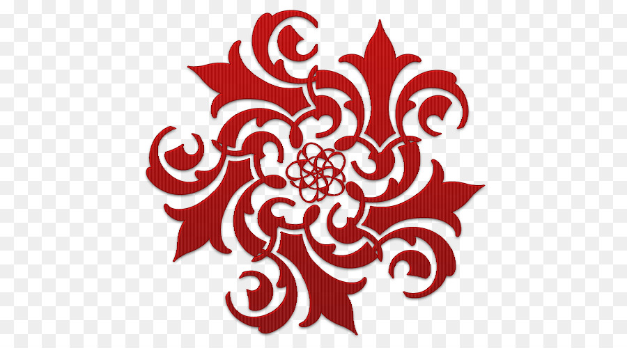 Motif Floral Rouge，Conception PNG