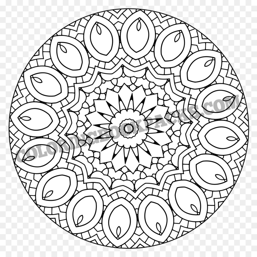 Mandalas，Noir PNG