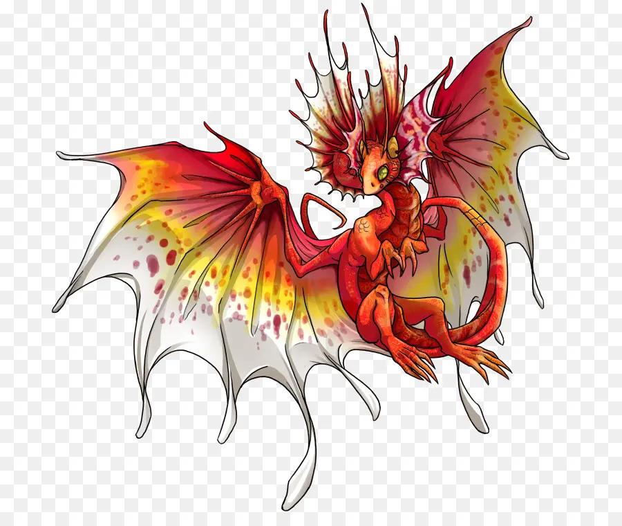 Dragon Rouge，Ailes PNG