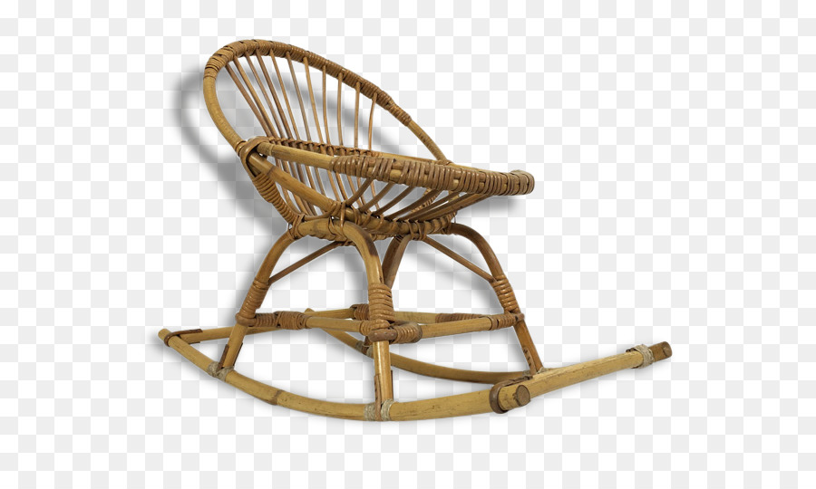 Chaise à Bascule En Bambou，Sièges PNG