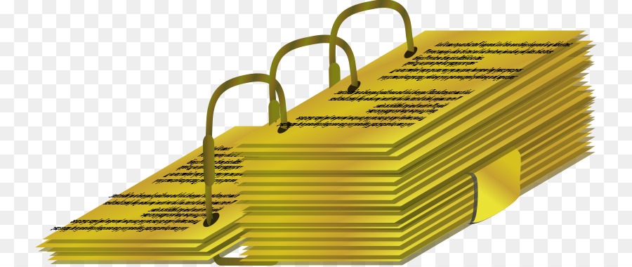 Dossiers Jaunes，Papier PNG