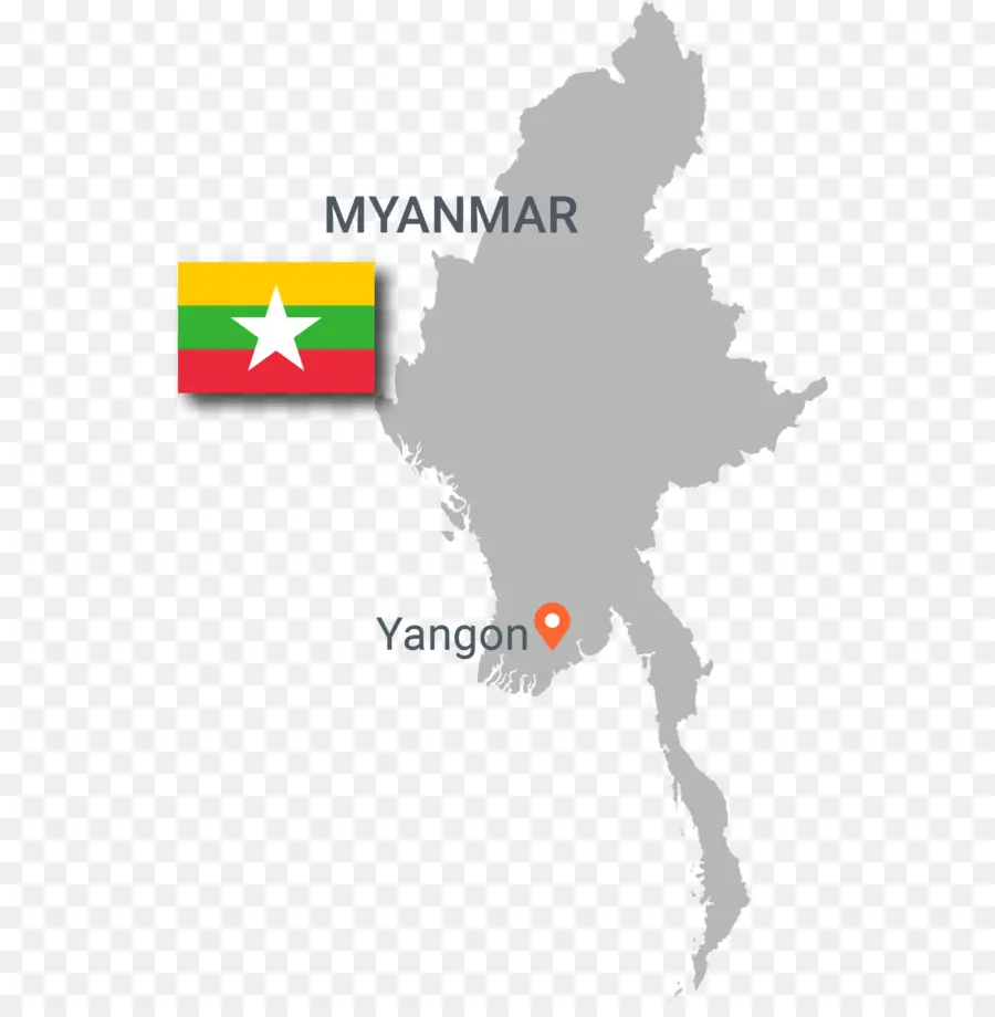 Carte Du Myanmar，Pays PNG