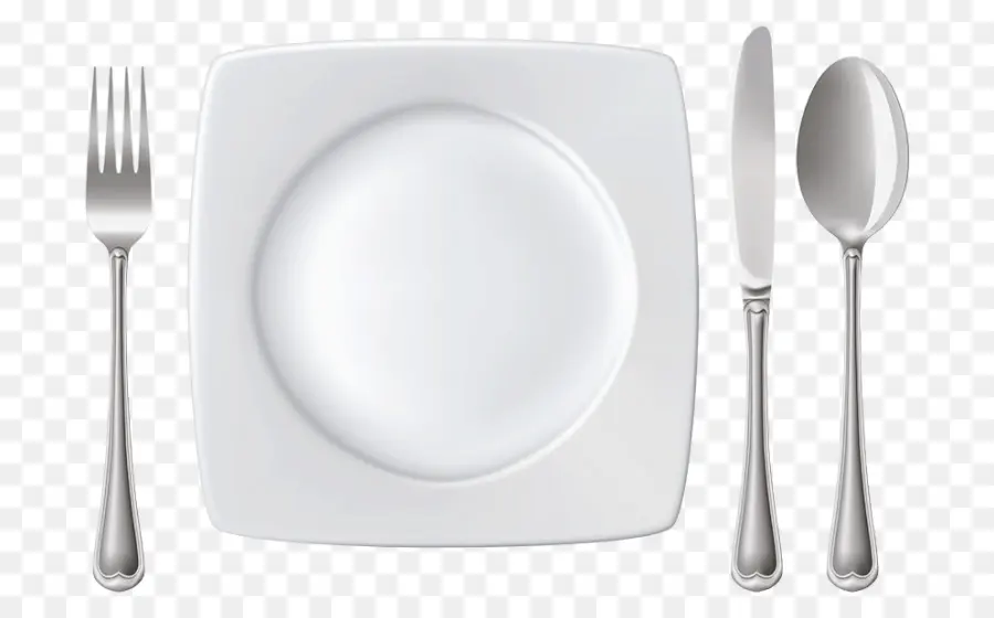 Assiette Et Couverts，Cuillère PNG