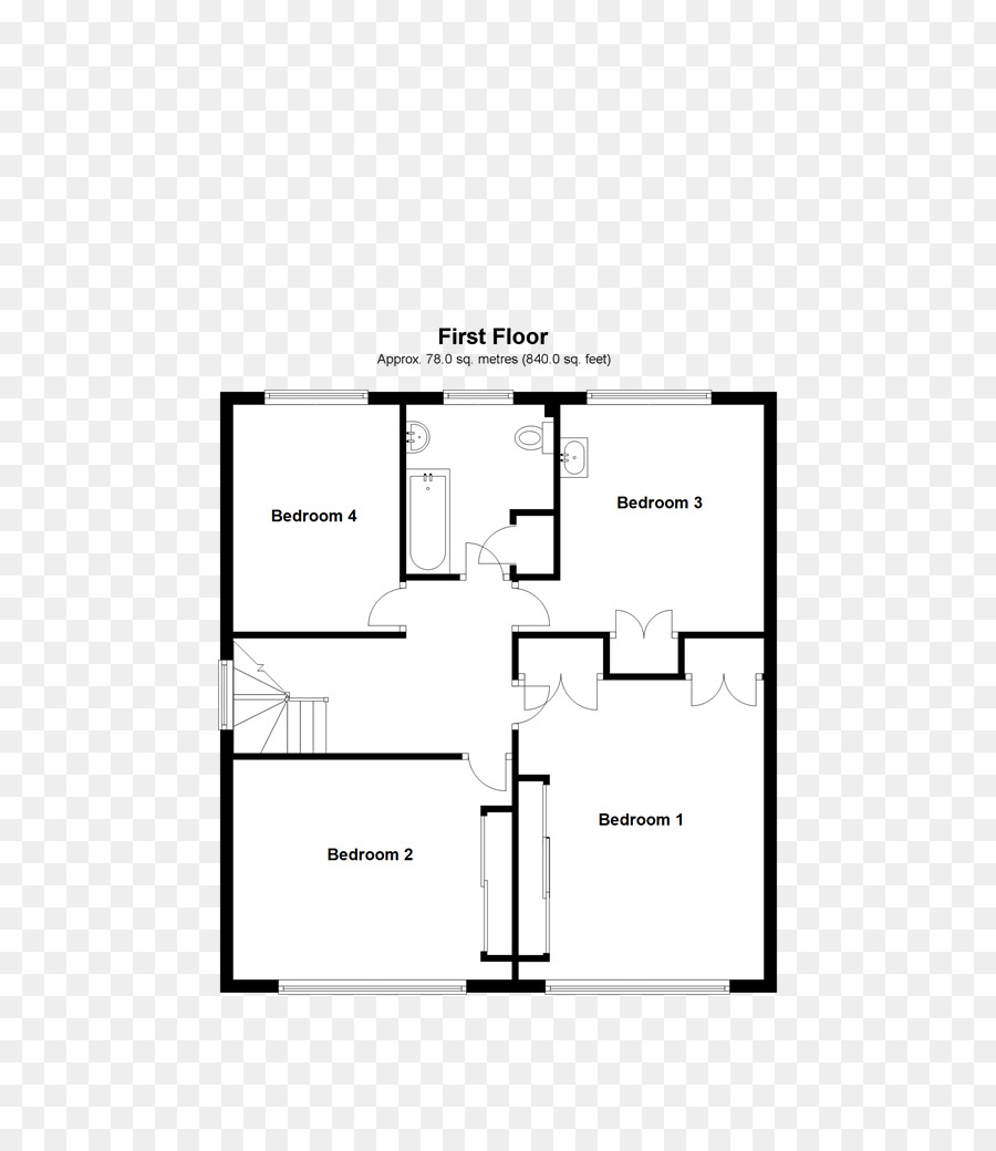 Plan D étage，La Californie Bungalow PNG