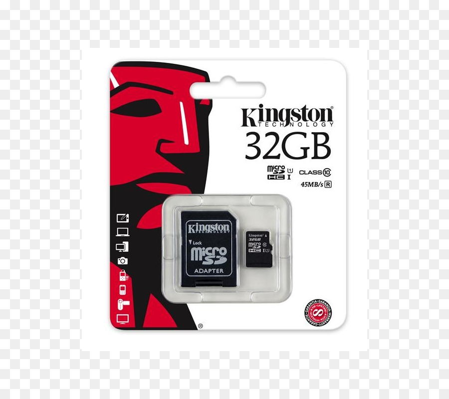 Cartes Mémoire Flash，Kingston Microsdhcmicrosdxc Classe 10 Uhsi PNG