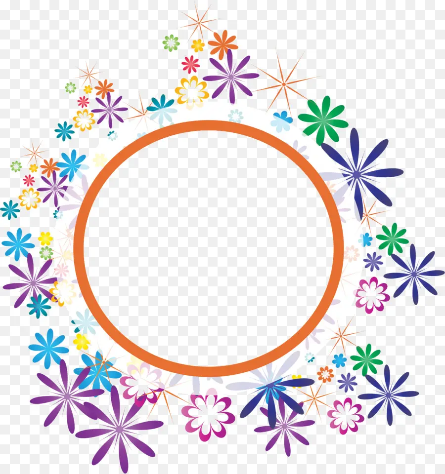 Cercle Floral，Fleurs PNG