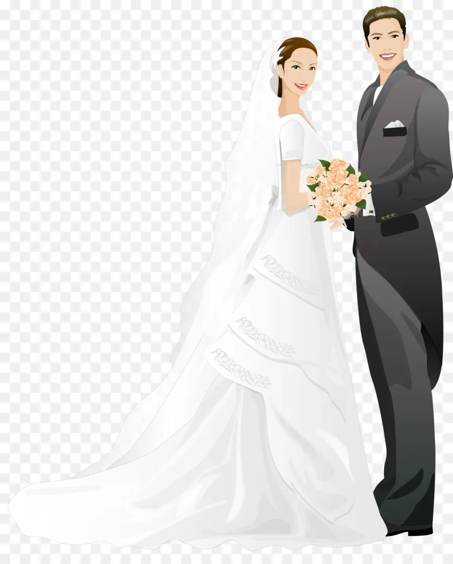 Couples De Mariage，Mariée PNG