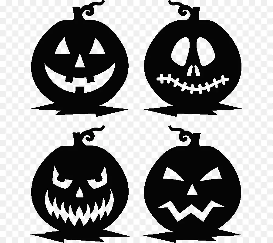 Visages De Citrouille，Halloween PNG