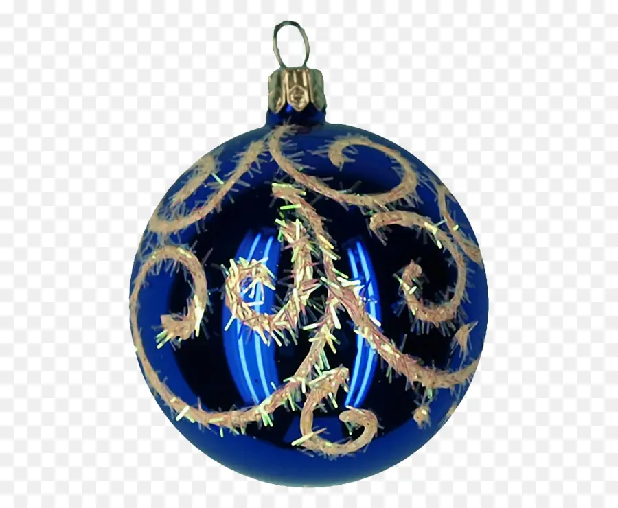 Ornement Bleu，Noël PNG