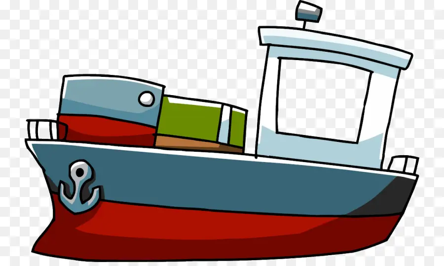 Bateau Rouge Et Bleu，Eau PNG