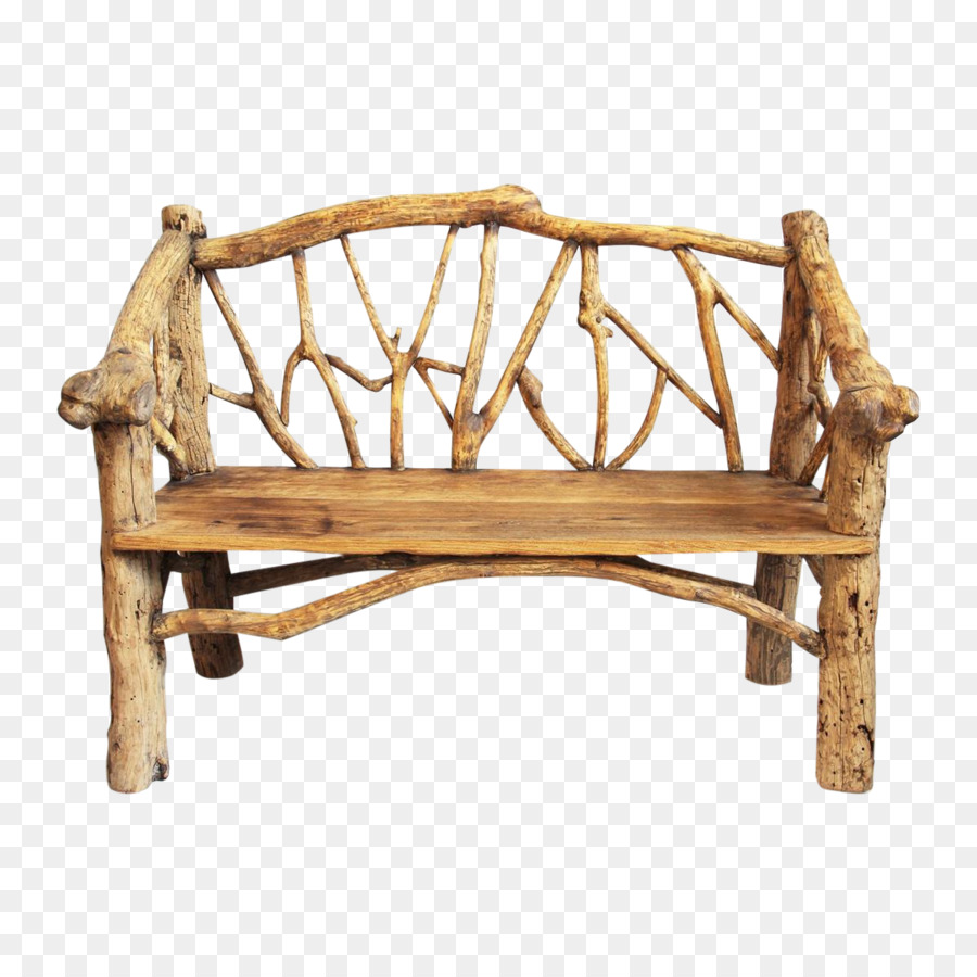 Banc En Bois，Rustique PNG