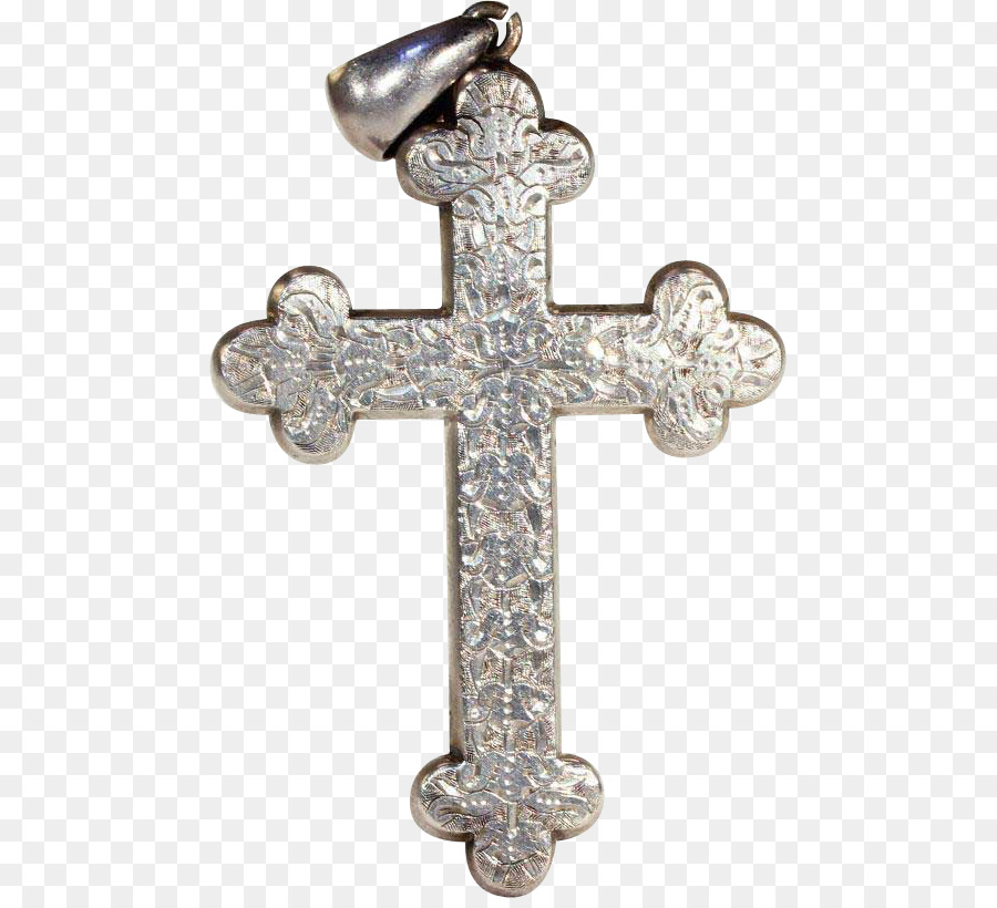 Croix D'argent，Pendentif PNG