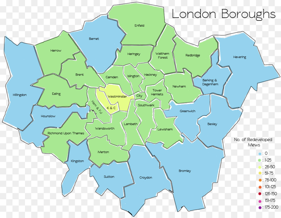 Arrondissements De Londres，Quartiers PNG