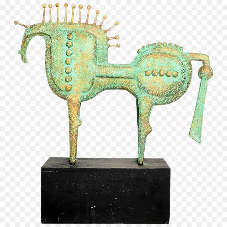 Sculpture Cheval En Bronze，Cheval PNG