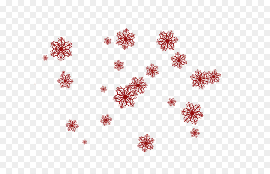 Flocons De Neige Rouges，Étoiles PNG