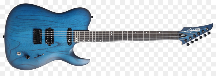 Guitare électrique Bleue，Cordes PNG