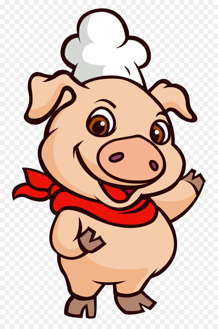 Chef De Cochon De Dessin Animé，Cochon PNG