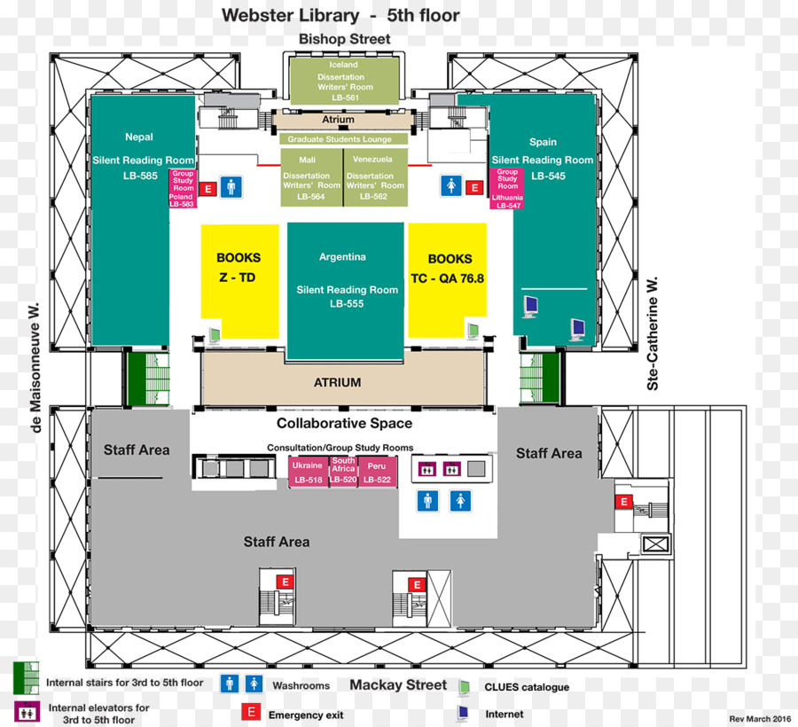 Bibliothèque Robarts，Plan D étage PNG