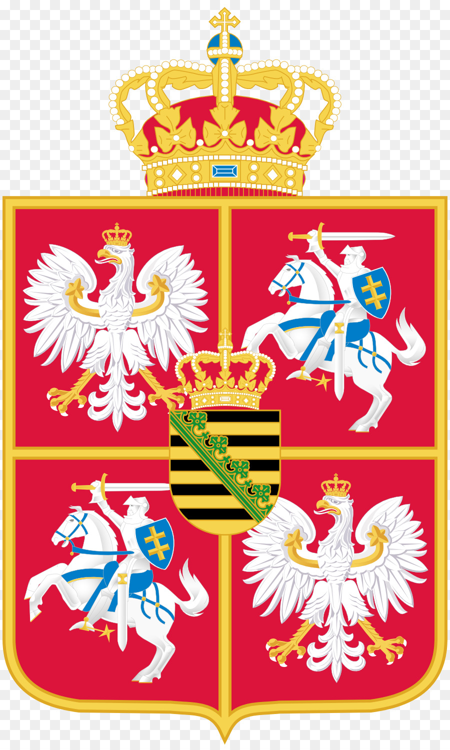 la couronne du royaume de pologne armoiries les l png transparentes coloriage renne