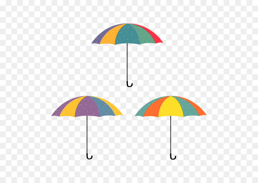 Parapluies Colorés，Pluie PNG