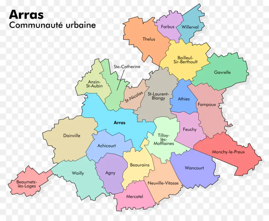 Arras Carte，Communauté Urbaine PNG