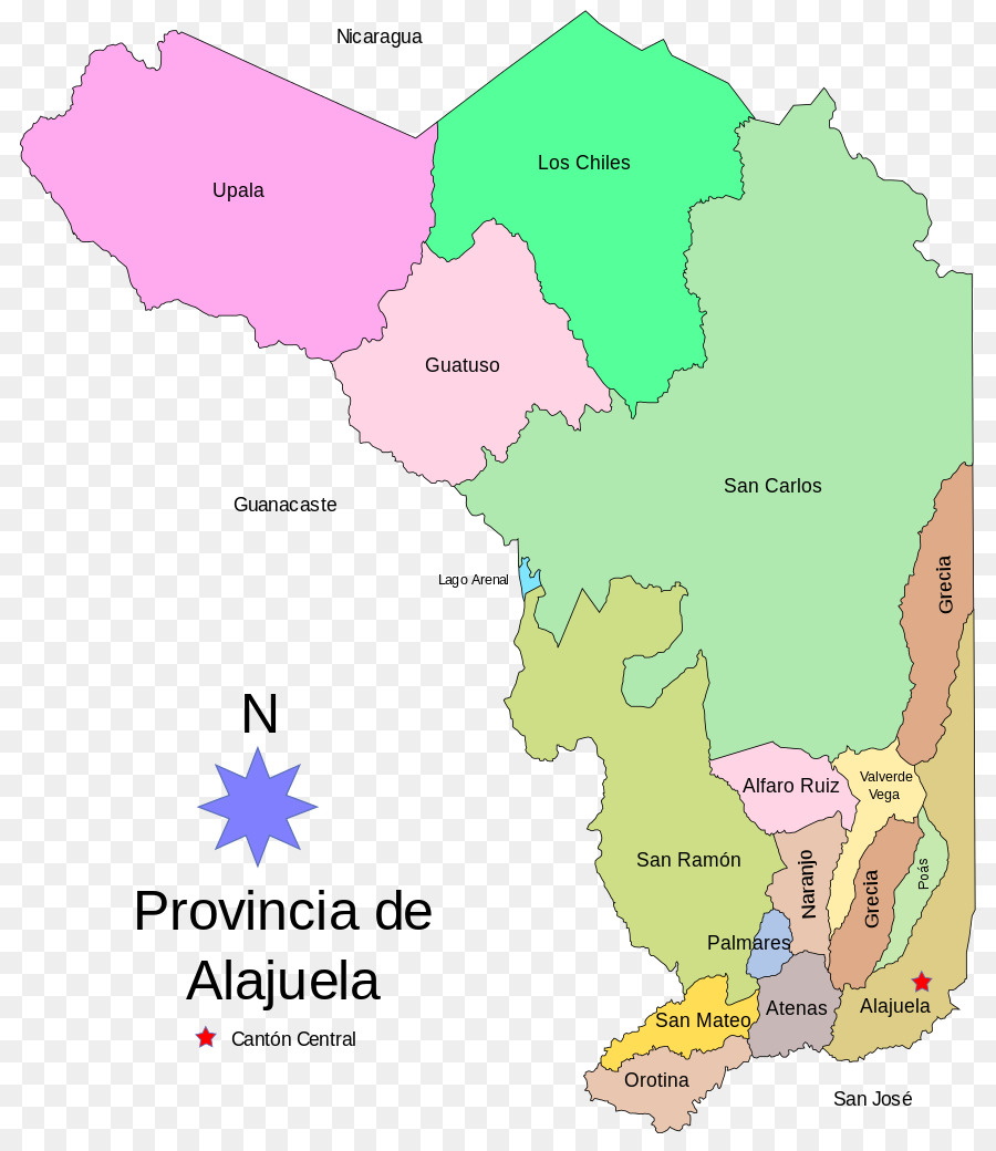 Alajuela，Les Provinces Du Costa Rica PNG