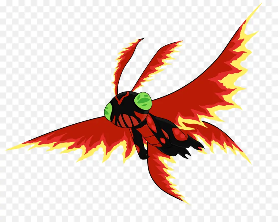 Papillon De Feu，Rouge PNG