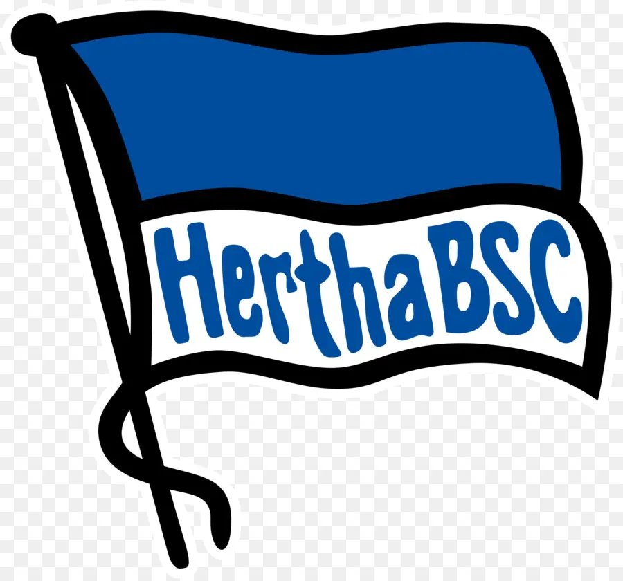 Drapeau Hertha Berlin，Bleu PNG